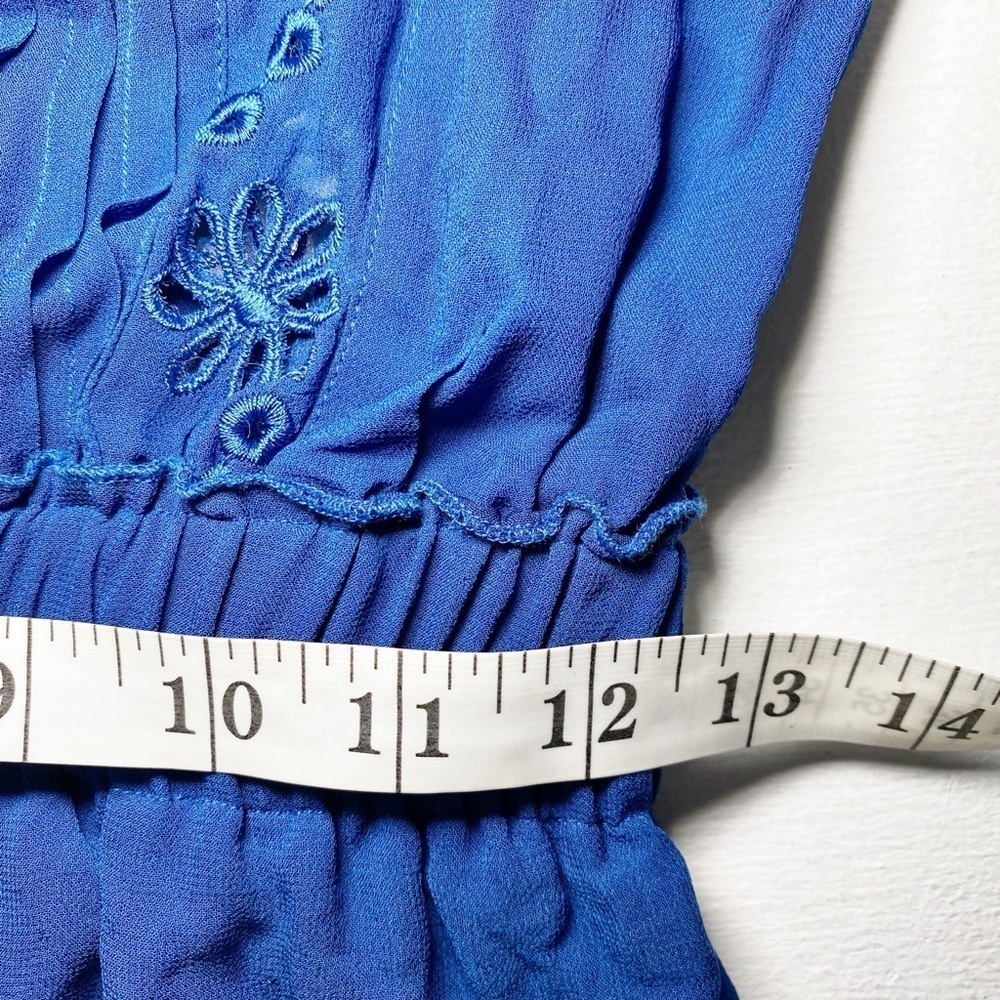 Karina Grimaldi Linda Embellished Mini Dress in Blue NWT - Picture 14 of 16